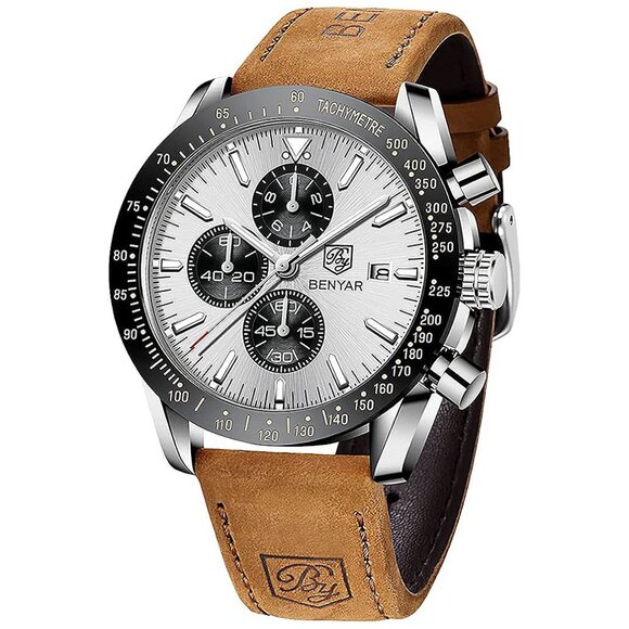 Watch for Men Analog Quartz Chronograph Waterproof Luminous...